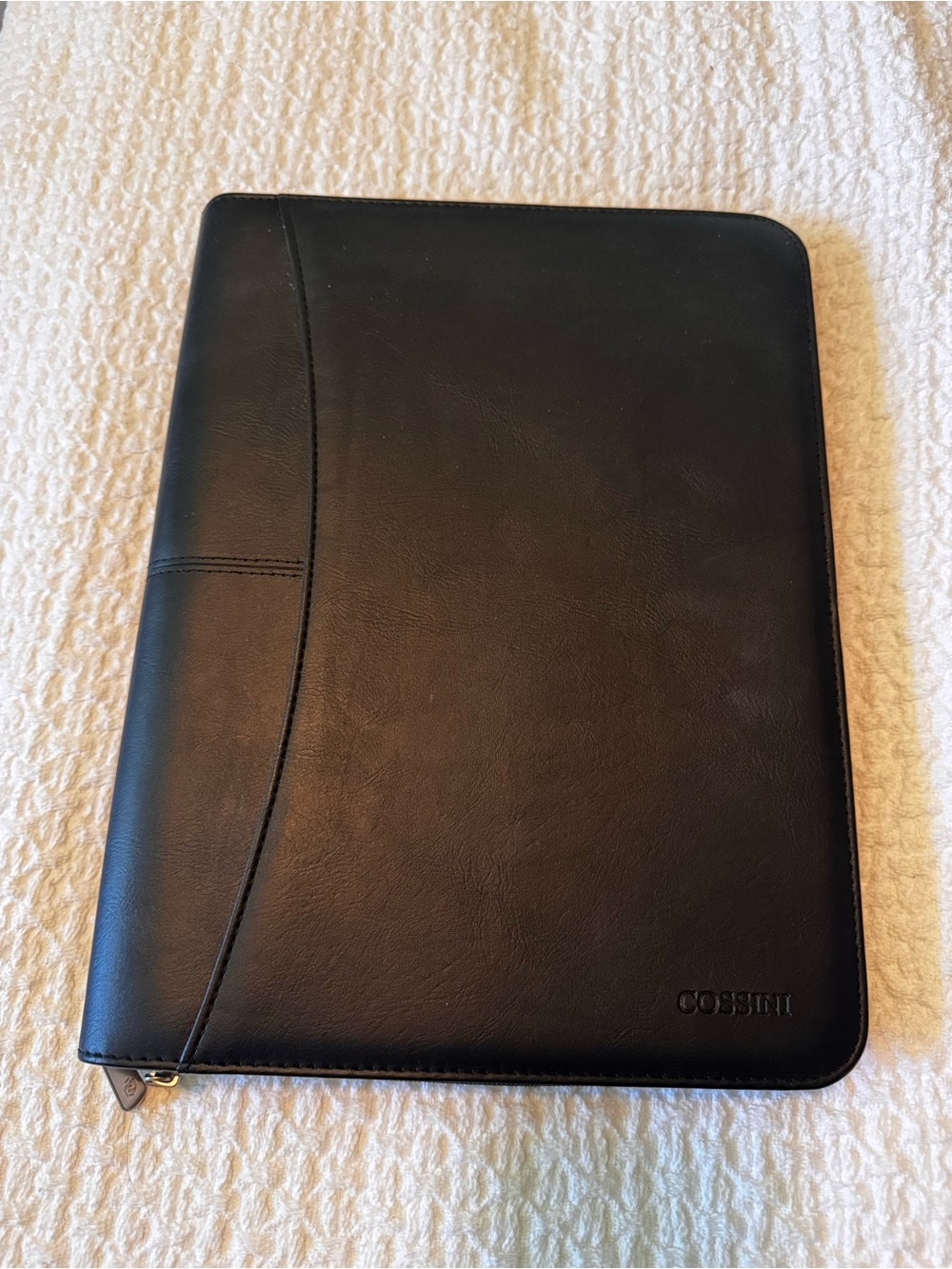 Black Leather Tablet Folio Case